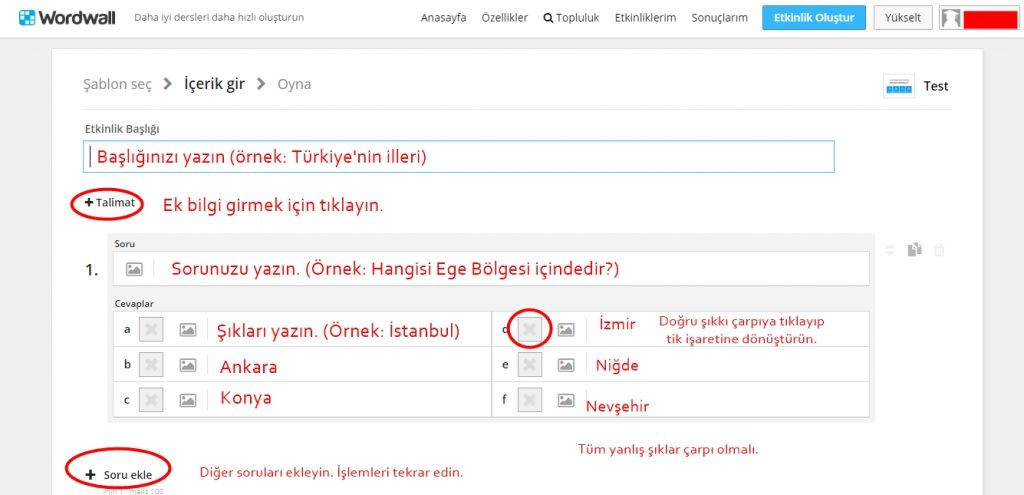 Wordwall Ile Interaktif Etkinlikler Oluşturun - Okul Modu